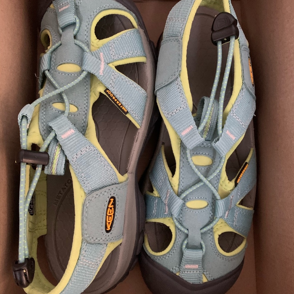 Brand new in the box. Keen women’s size 7.5.